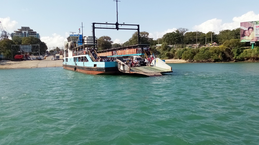 The Likoni Ferry in Mombasa, Kenya
